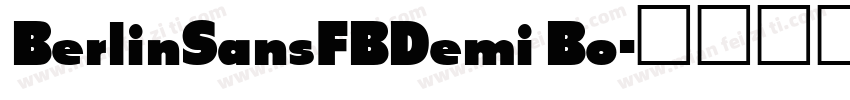 BerlinSansFBDemi Bo字体转换